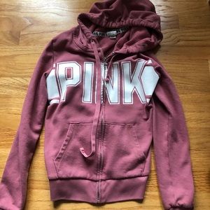 Pink zip up